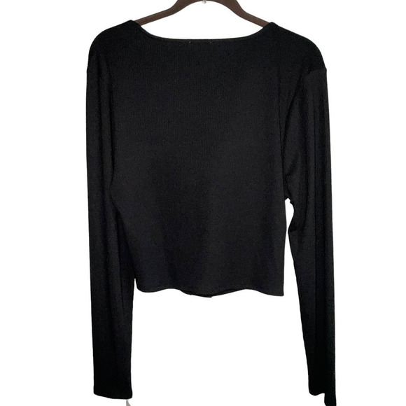 Bar Ill RIB WOMEN’S L/S HOOK-EYE TOP BLACK XXL - Picture 9 of 10